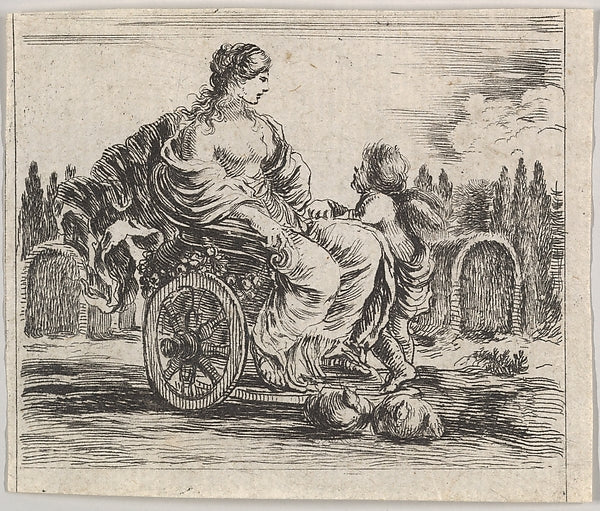 Stefano della Bella :Venus from 'Game of Mythology' -16x12"(A3) Poster