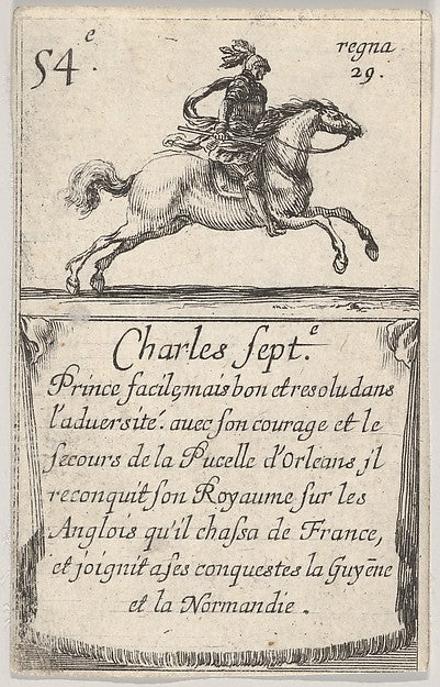 Stefano della Bella :Charles Sept.-e / Prince facile... from-16x12"(A3) Poster