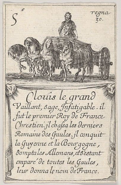 Stefano della Bella :Clovis le grand / Vaillant sage... from-16x12"(A3) Poster