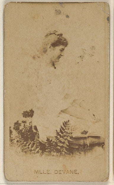 :Mlle. Devane Virginia Brights Cigarettes c1888-16x12"(A3) Poster