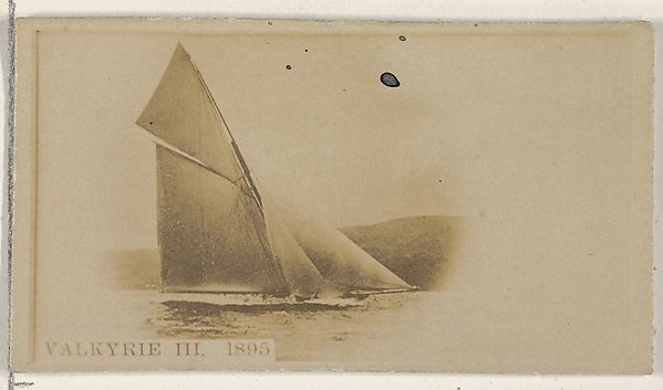 :Valkyrie III 1895 from the Famous Ships series for Virginia-16x12"(A3) Poster