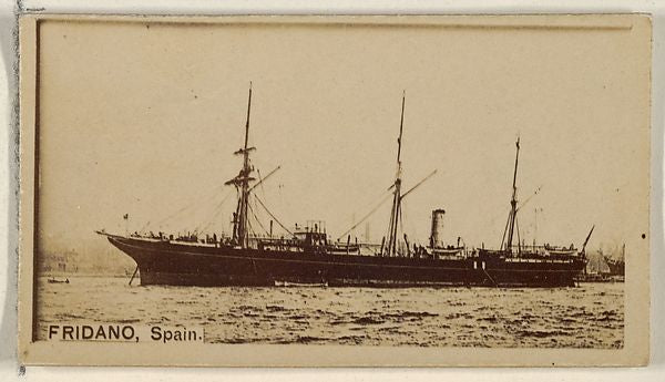 :Fridano Spain from the Famous Ships series for Virginia Bri-16x12"(A3) Poster