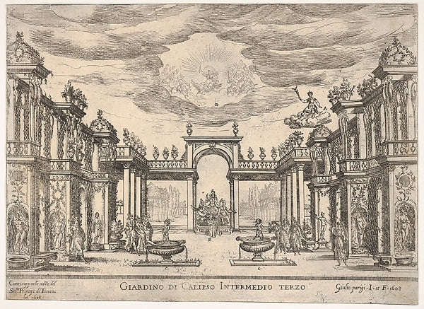 Sixth interlude - garden of Calypso from the series 'Seven In, Poster Print Wall Art