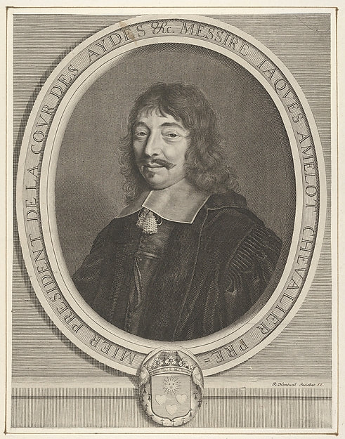 Jacques Amelot c1655-Robert Nanteuil, Poster Print Wall Art