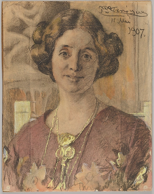 Peder Severin Krøyer:Portrait of a Woman 1907-16x12"(A3) Poster