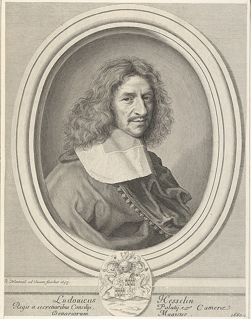 Louis Hesselin 1660-Robert Nanteuil,16x12"(A3)Poster