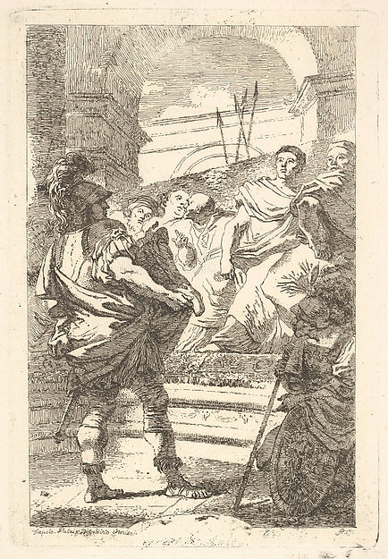 Fabius Maximus before the Senate at Carthage c1761–65-Jean Hon,16x12"(A3)Poster