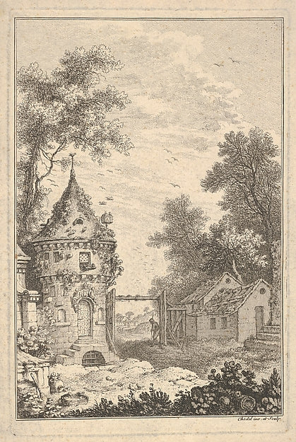 Garden Scene n.d.-Quentin Pierre Chedel , Poster Print Wall Art