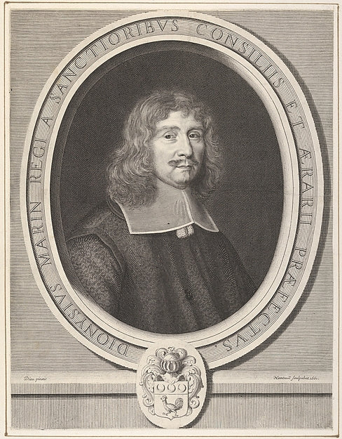 Denis Marin 1661-Robert Nanteuil,After Jean de Dieu,16x12"(A3)Poster