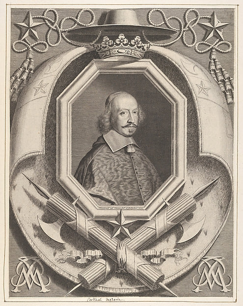 Le Cardinal Jules Mazarin 1659-Robert Nanteuil, Poster Print