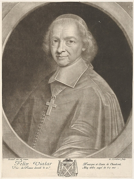 Felix Vialar 1680-Pierre Lombart ),After Robert Nanteuil,16x12"(A3)Poster