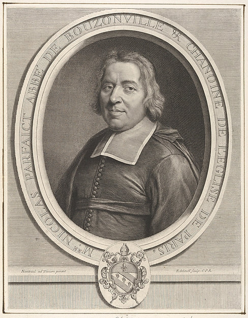 Nicolas Parfaict Abbé de Bouzonville 17th cent-Gérard Edelinck, Poster Print Wall Art