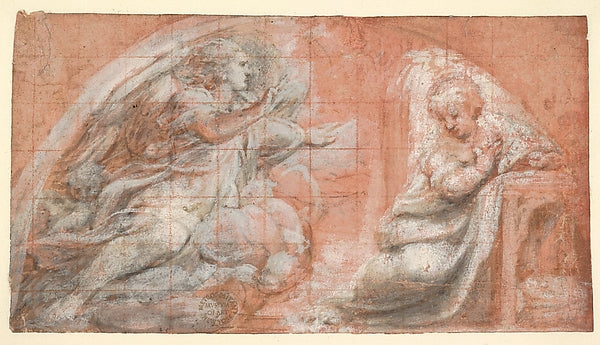 The Annunciation c1522–25-Correggio ,16x12"(A3) Poster