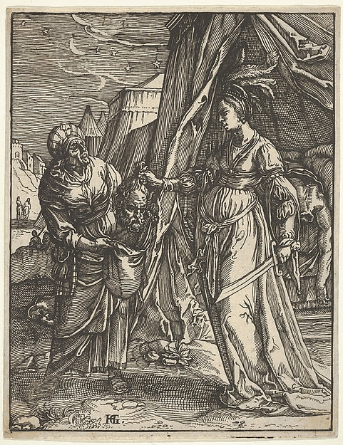 Judith-Attributed to Claes Jansz. Visscher, After Christoffel , Poster Print Wall Art