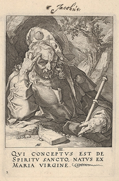 St. James the Great from Christ the Apostles and St. Paul w, Poster Print Wall Art