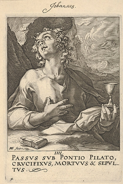 St. John from Christ the Apostles and St. Paul with the Cre, Poster Print Wall Art