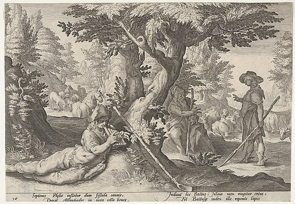 Mercury and Battus-Possibly by Robert Willemsz de Baudous, Aft, Poster Print Wall Art