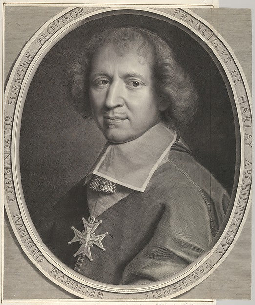 François de Harlay de Champvallon 1673-Robert Nanteuil, Poster Print