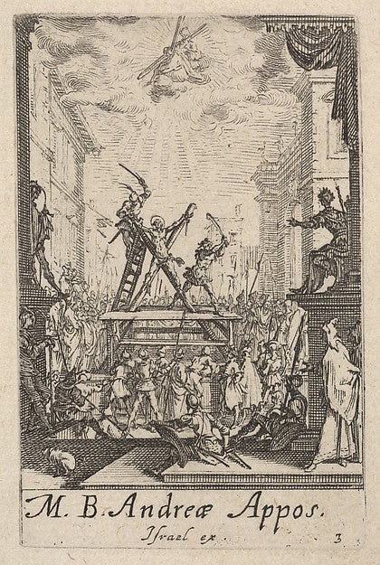 Jacques Callot :Martyrdom of Saint Andrew from the series 'T-16x12"(A3) Poster