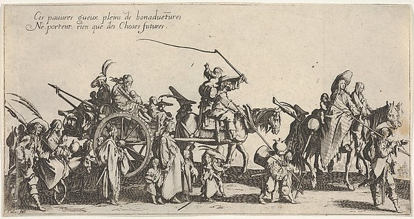 The marching gypsies - the rear guard also called The Departu, Poster Print Wall Art