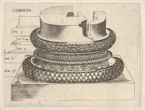 Corinthian Base-Master G.A. , Poster Print