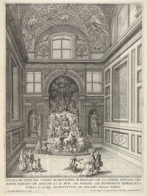 Stanza di Venti nel Teatro di Belvedere di Frascati-Giovanni B, Poster Print