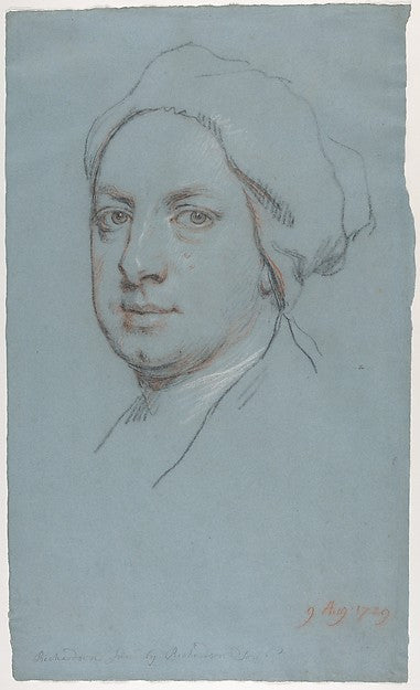 Portrait of Jonathan Richardson Junior the artist's son 1729, Poster Print Wall Art