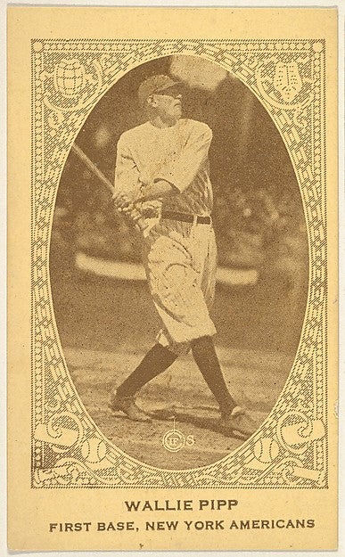 :Wallie Pipp First Base New York Americans from the American-16x12"(A3) Poster