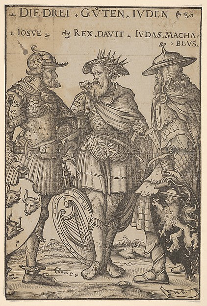 Hans Burgkmair , Block cut by Jost de Negker:The Three Jewis-16x12"(A3) Poster