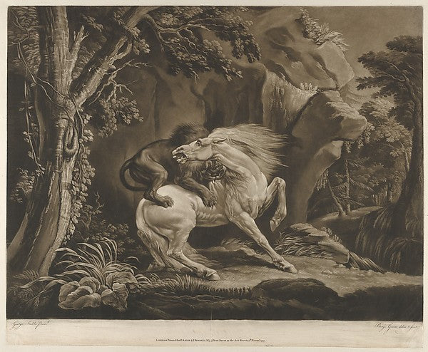 The Lion and Horse 1777-Benjamin Green,After George Stubbs, Poster Print Wall Art