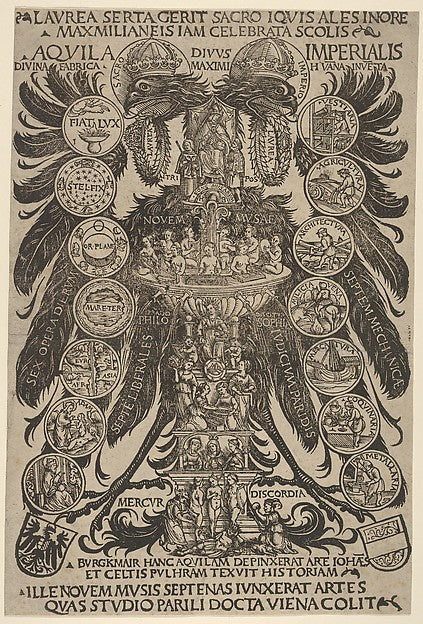 Hans Burgkmair:The Imperial Eagle 1507-16x12"(A3) Poster