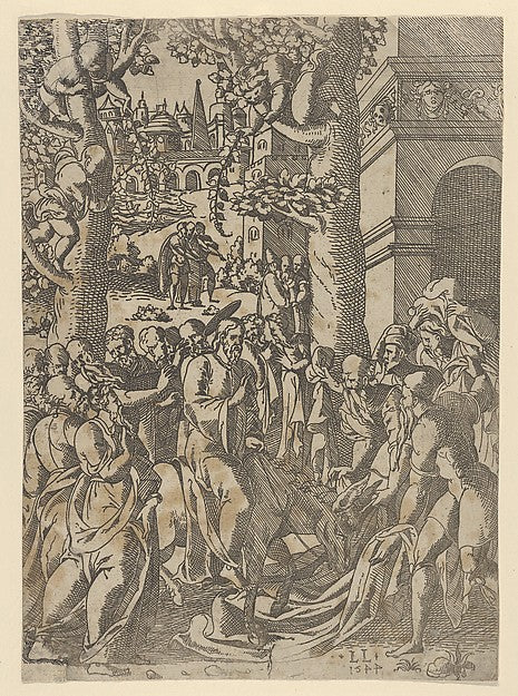 Léonard Limosin - Christ's Entry into Jerusalem 1544, Poster Print Wall Art