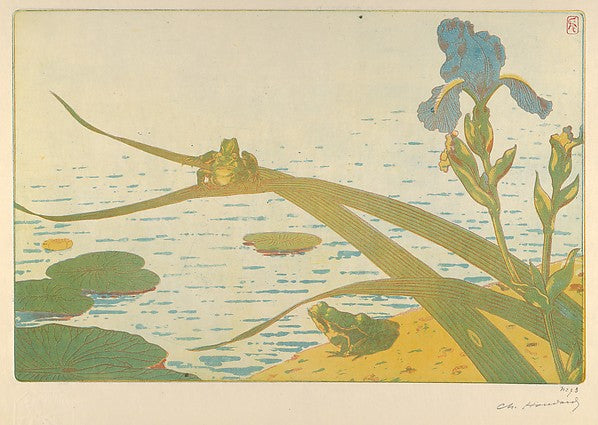 Charles Louis M. Houdard - Frogs 1894, Poster Print Wall Art