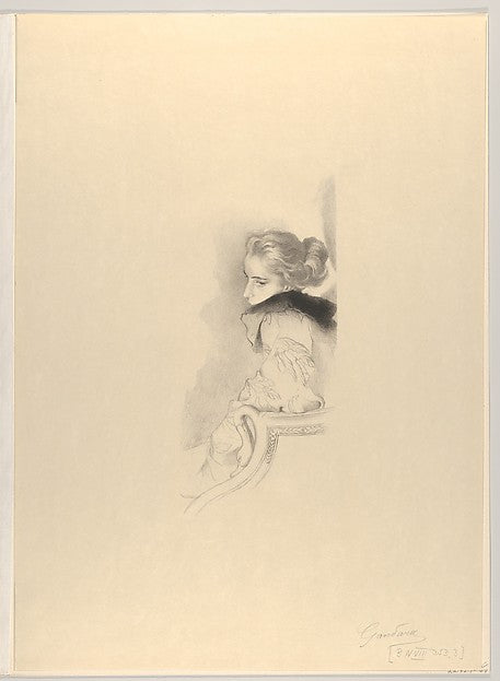 Antonio de la Gandara - Seated Woman 1894, Poster Print Wall Art