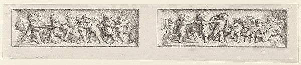 Frieze with Putti n.d.-Jean-Baptiste Huet I , Poster Print Wall Art