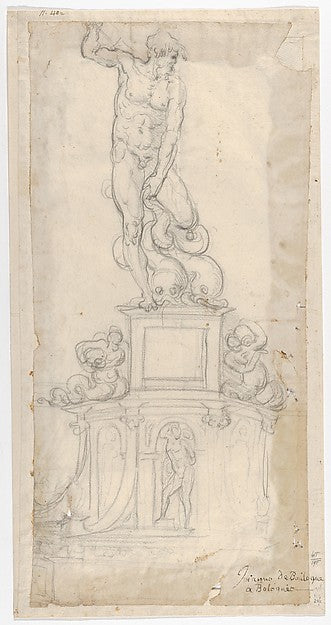 Study for a Sculpture of Neptune n.d.-Giambologna , Poster Print