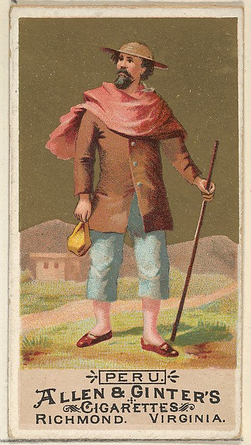 :Peru from the Natives in Costume series for Allen & Ginter-16x12"(A3) Poster