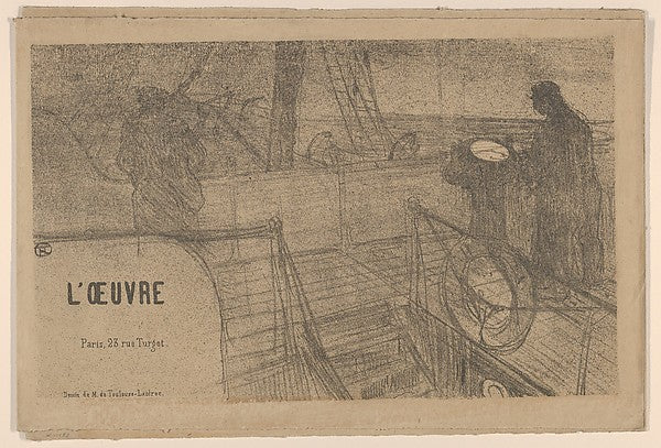 Announcement for the Théâtre de L'Oeuvre 1895-Henri de Toulous,16x12"(A3) Poster