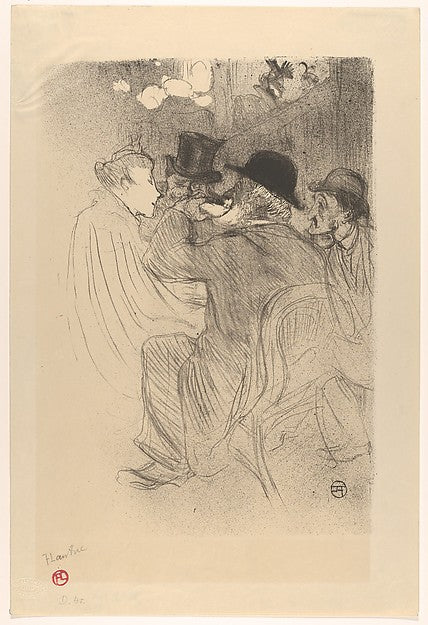 Au Moulin Rouge: Un Rude! Un Vrai Rude! 1893-Henri de Toulous,16x12"(A3) Poster