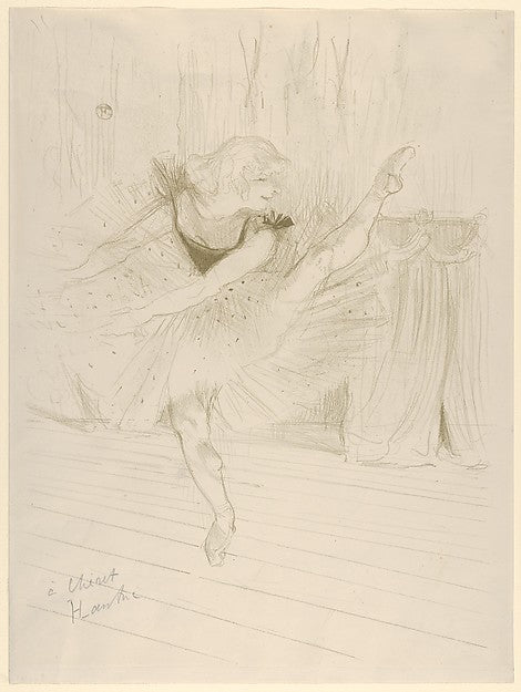 Miss Ida Heath English Dancer 1894-Henri de Toulouse-Lautrec,16x12"(A3) Poster
