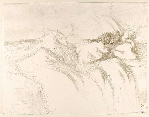Waking Up from the series Elles 1896-Henri de Toulouse-Lautre,16x12"(A3) Poster