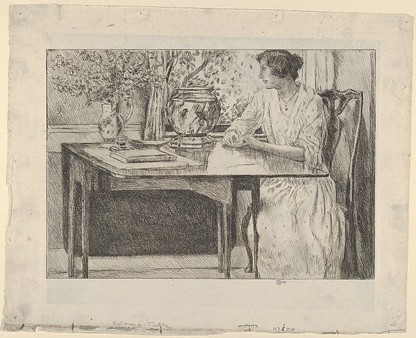 The Colonial Table 1915-Childe Hassam,16x12"(A3)Poster