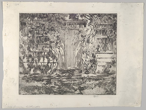 Old Doorway East Hampton 1920-Childe Hassam, Poster Print