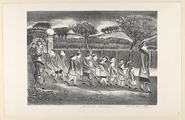School Children 1935–43-David Feinstein, Poster Print Wall Art