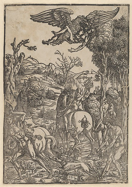 Giovanni Battista Palumba - Zeus as an eagle abducting Ganymed, Poster Print Wall Art