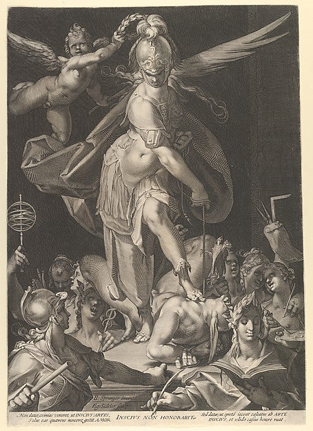 Bartholomeus Spranger , Aegidius Sadeler II - Wisdom Conquers , Poster Print Wall Art
