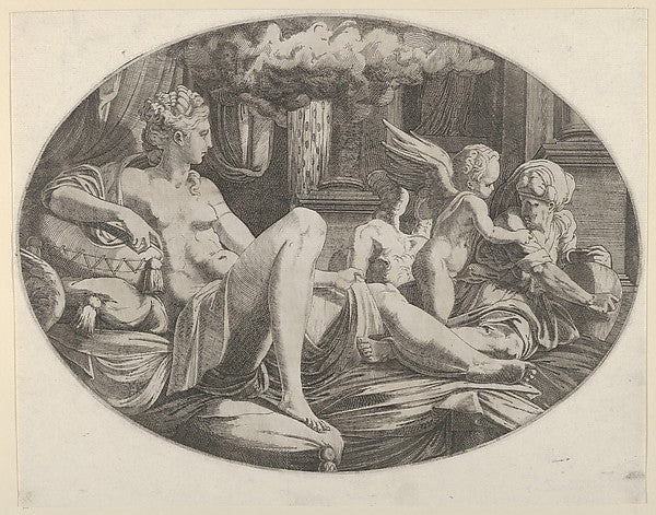 Danae c1542–47-Léon Davent, After Francesco Primaticcio, Poster Print Wall Art