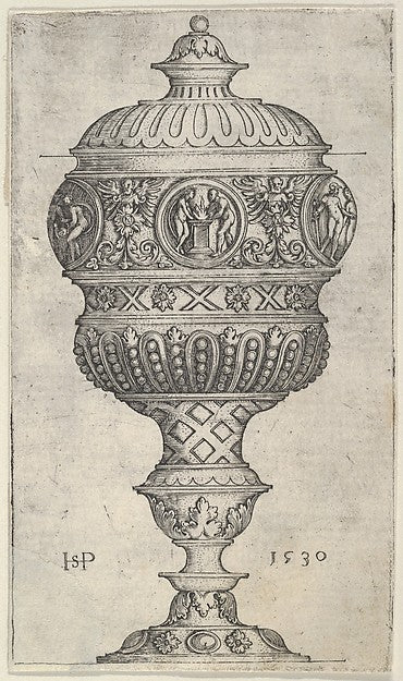Sebald Beham:Goblet with Round Medallions 1530-16x12"(A3) Poster