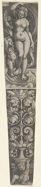 Jacob Binck ):Dagger Sheath with Venus and Cupid and a Cande-16x12"(A3) Poster