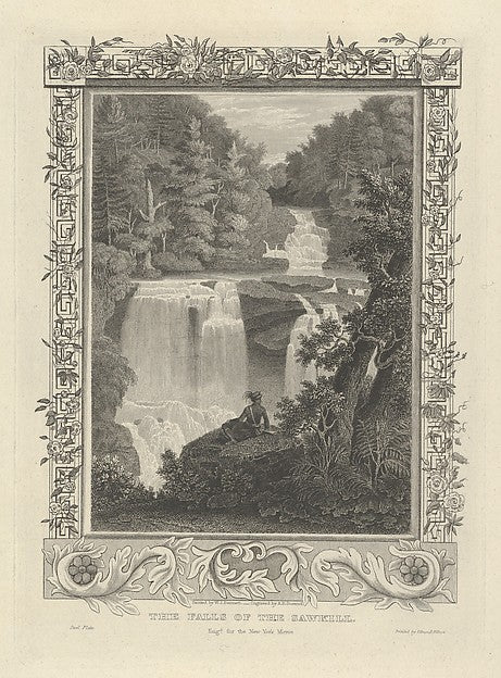 The Falls of the Sawkill 1830-Asher Brown Durand, After Willia, Poster Print Wall Art